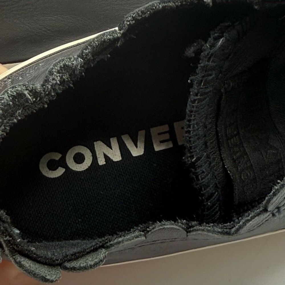 Converse CTAS Ox Frilly Thrills Black Gold Egret Lace Up Women's Shoe US Size 6 - Picture 11 of 12